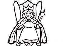207x150 Queen Coloring Page Coloring Free