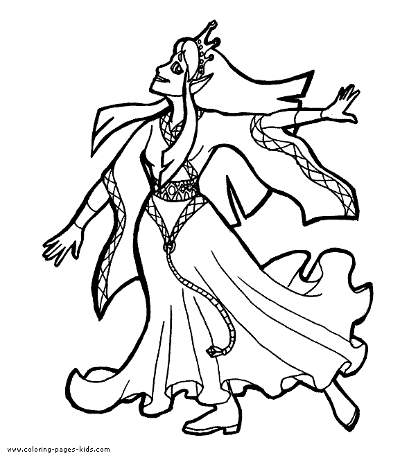 590x664 Queens, Kings, Pincesses And Princes Color Page