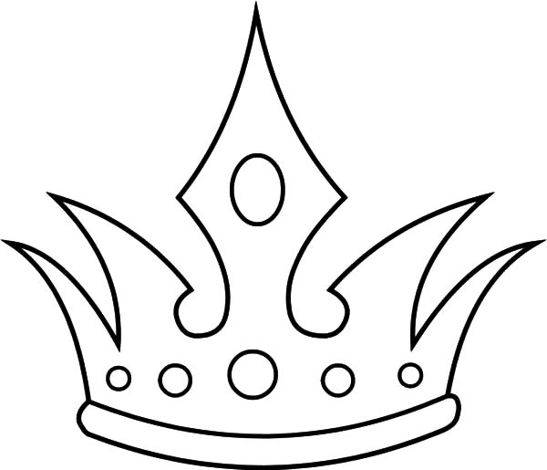 600x515 The Queen Crown Coloring Pages