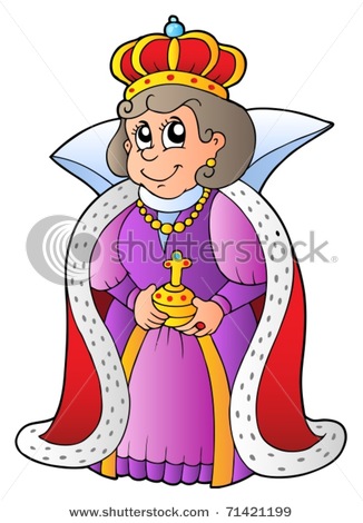326x470 Cartoon Queen On White Background
