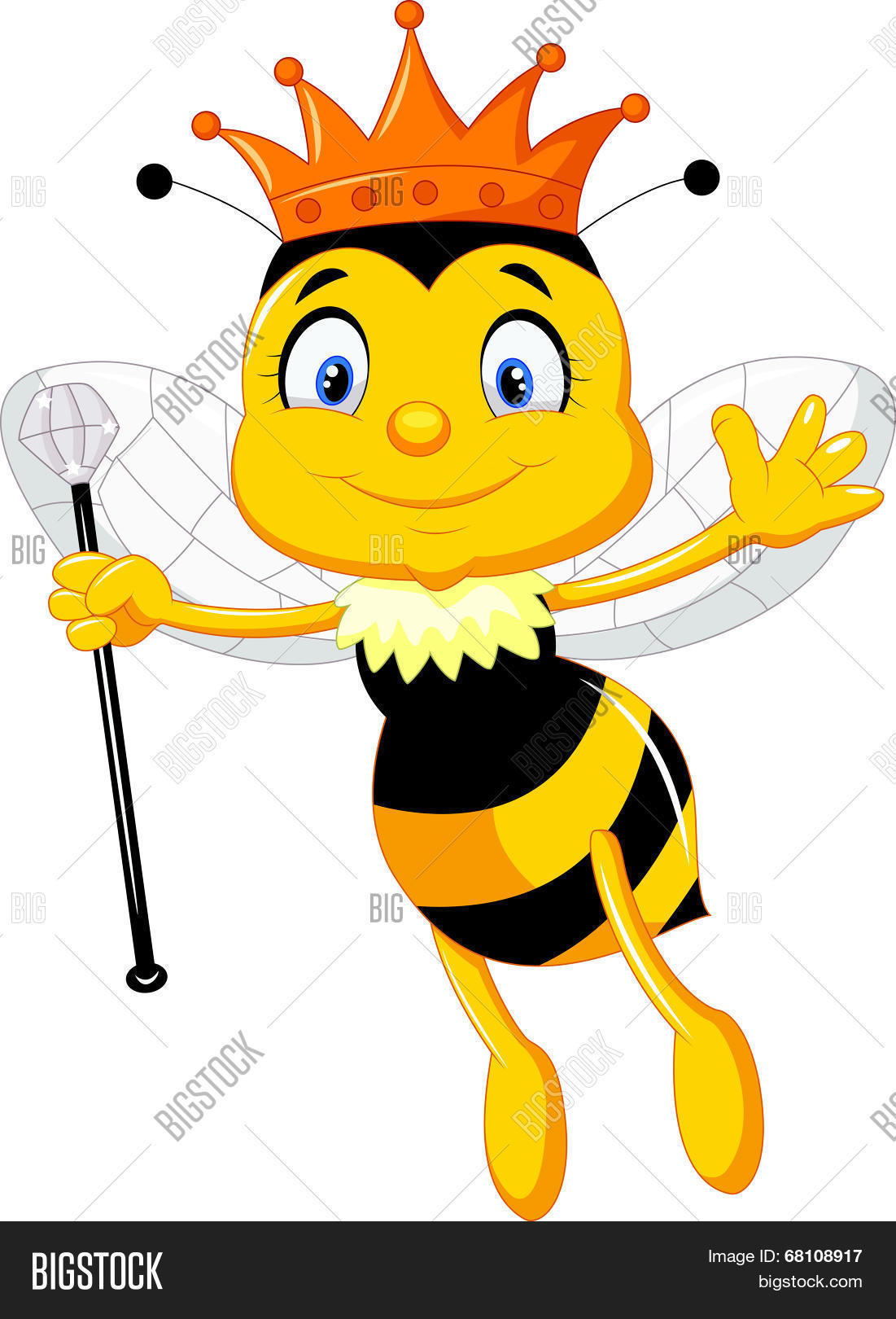 1101x1620 Queen Bee Cartoon Vector Amp Photo Bigstock