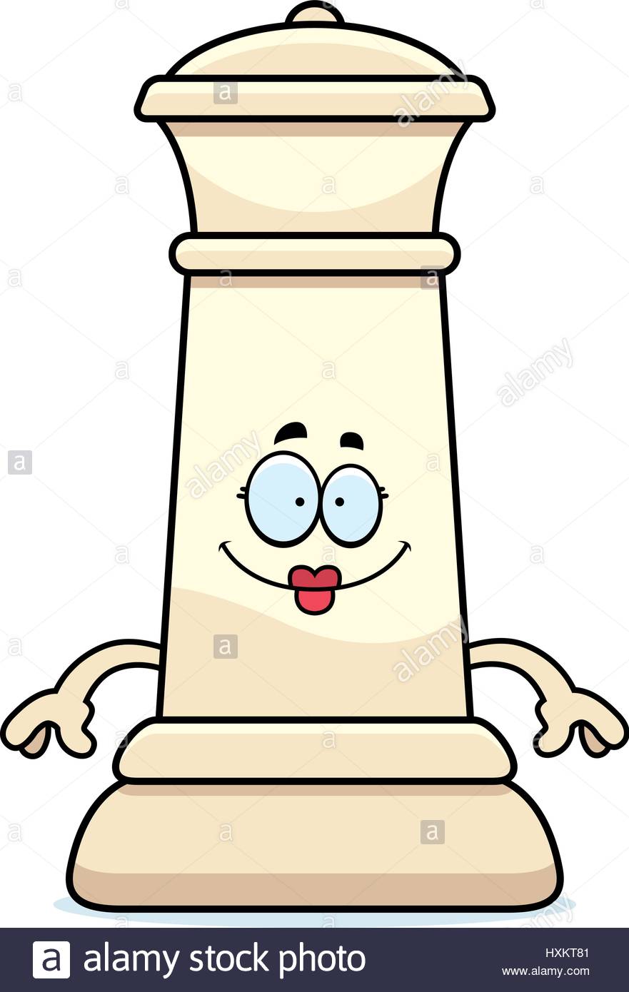 881x1390 A Cartoon Illustration Of A Queen Chess Piece Looking Happy Stock
