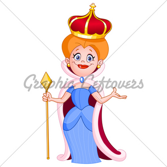 325x325 Cartoon Character Of A Queen Gl Stock Images