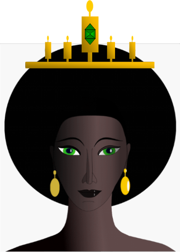 357x500 African Queen's Head Vector Image Public Domain Vectors