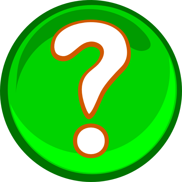 600x600 A Green Question Mark Clip Art