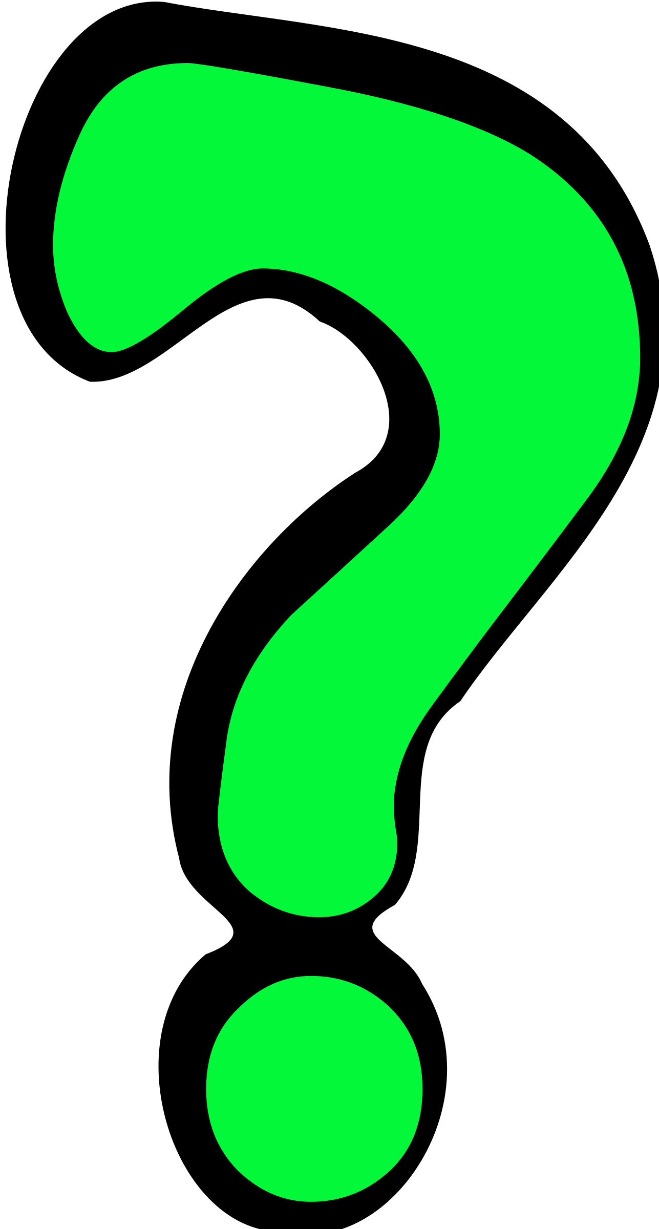 1287x2400 Question Mark Clipart Transparent