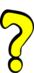 138x295 Question Mark Yellow Clip Art