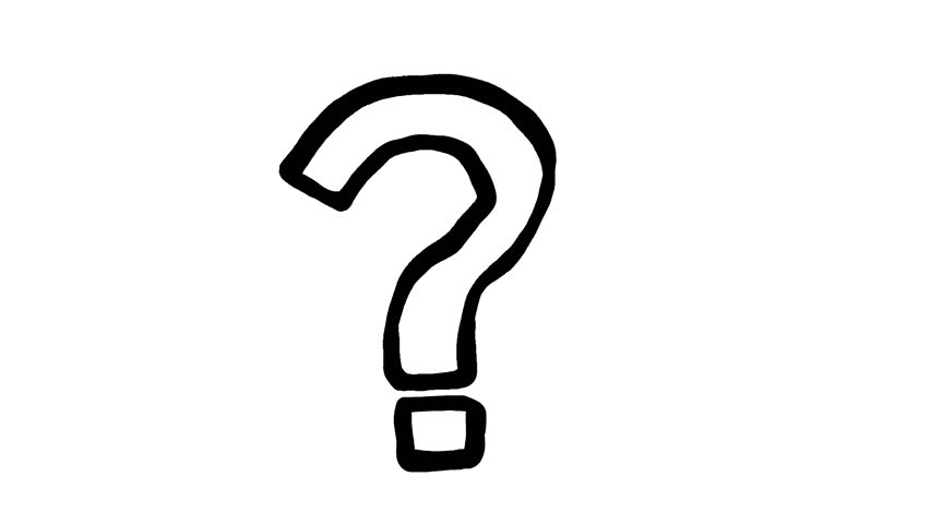 852x480 Drawn Question Mark Transparent Background