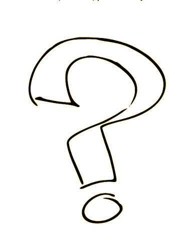 375x500 Question Mark Black And White Clipart