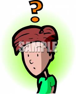 245x300 Free Clipart Image A Confused Cartoon Boy With A Question Mark