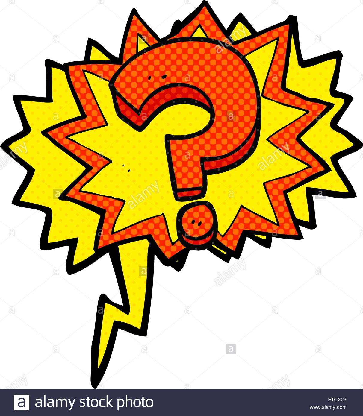 1212x1390 Freehand Drawn Comic Book Speech Bubble Cartoon Question Mark