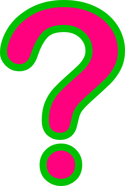 402x597 Pinkgreen Question Mark Clip Art