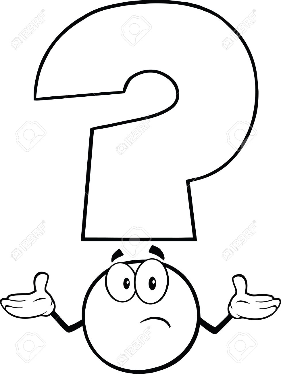 978x1300 Expression Clipart Black And White