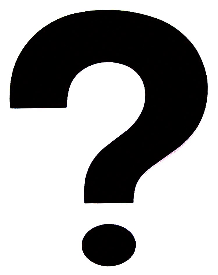 749x946 Question Mark Black And White Clipart