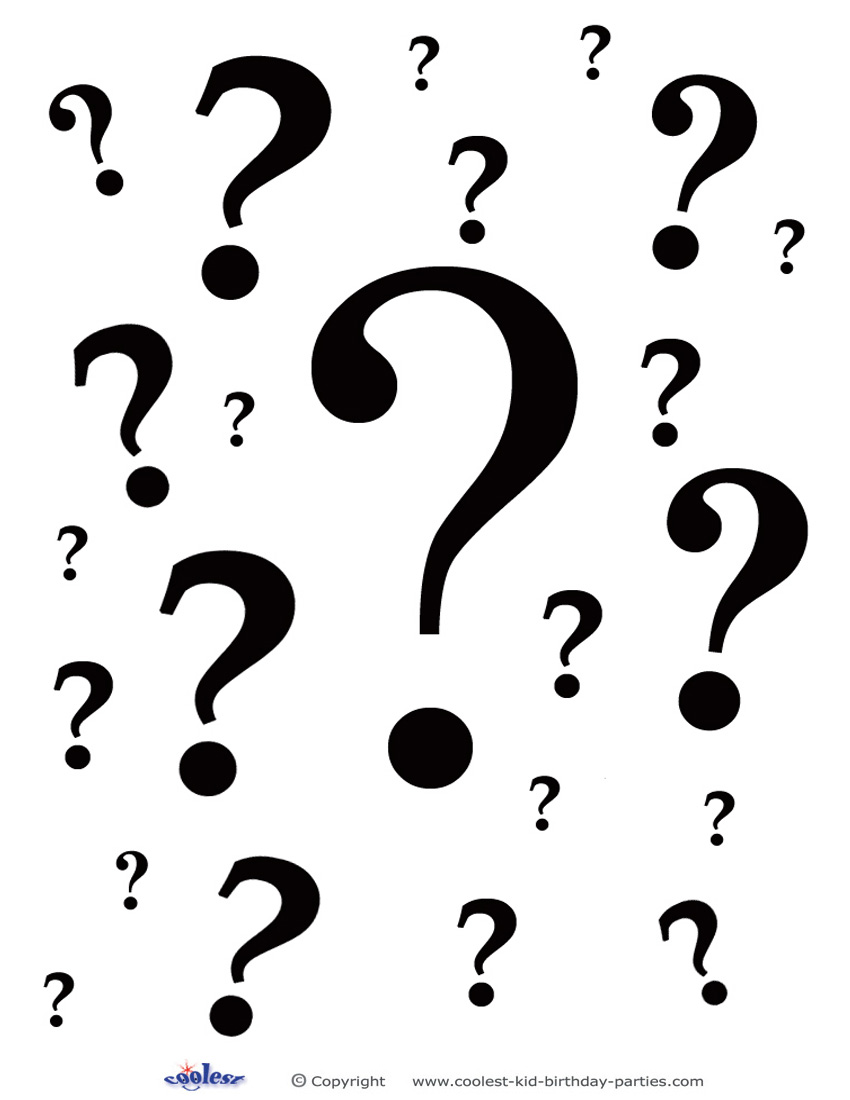 850x1100 Question Mark Clipart