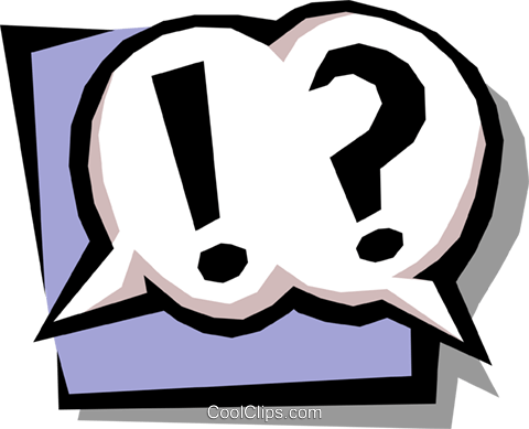 480x389 Question Mark And Exclamation Mark Royalty Free Vector Clip Art
