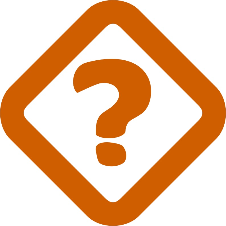 794x794 Orange Question Mark Symbol Icon