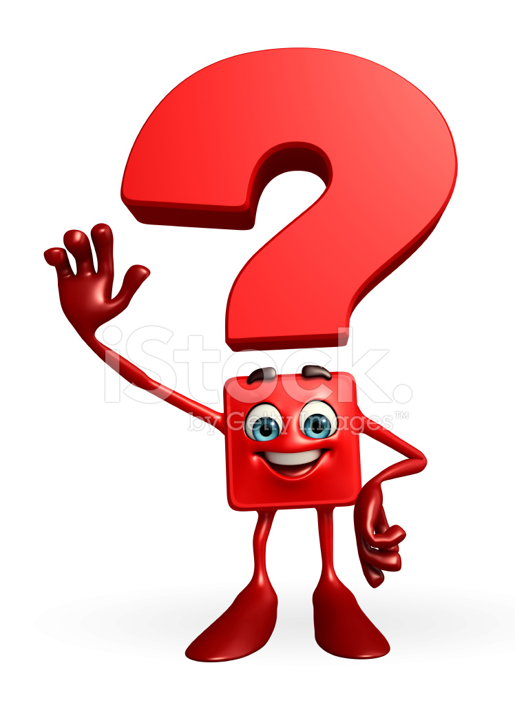 748x1024 Question Mark Character With Hello Pose Stock Photos