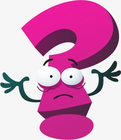 388x448 Vector Cute Question Mark, Hand Painted Question Mark, Cartoon