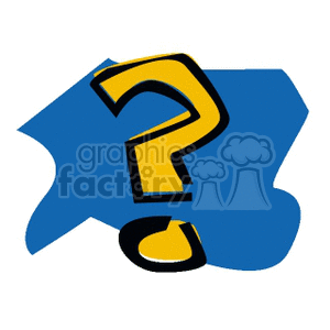 300x300 Royalty Free Cartoon Question Mark 166156 Vector Clip Art Image