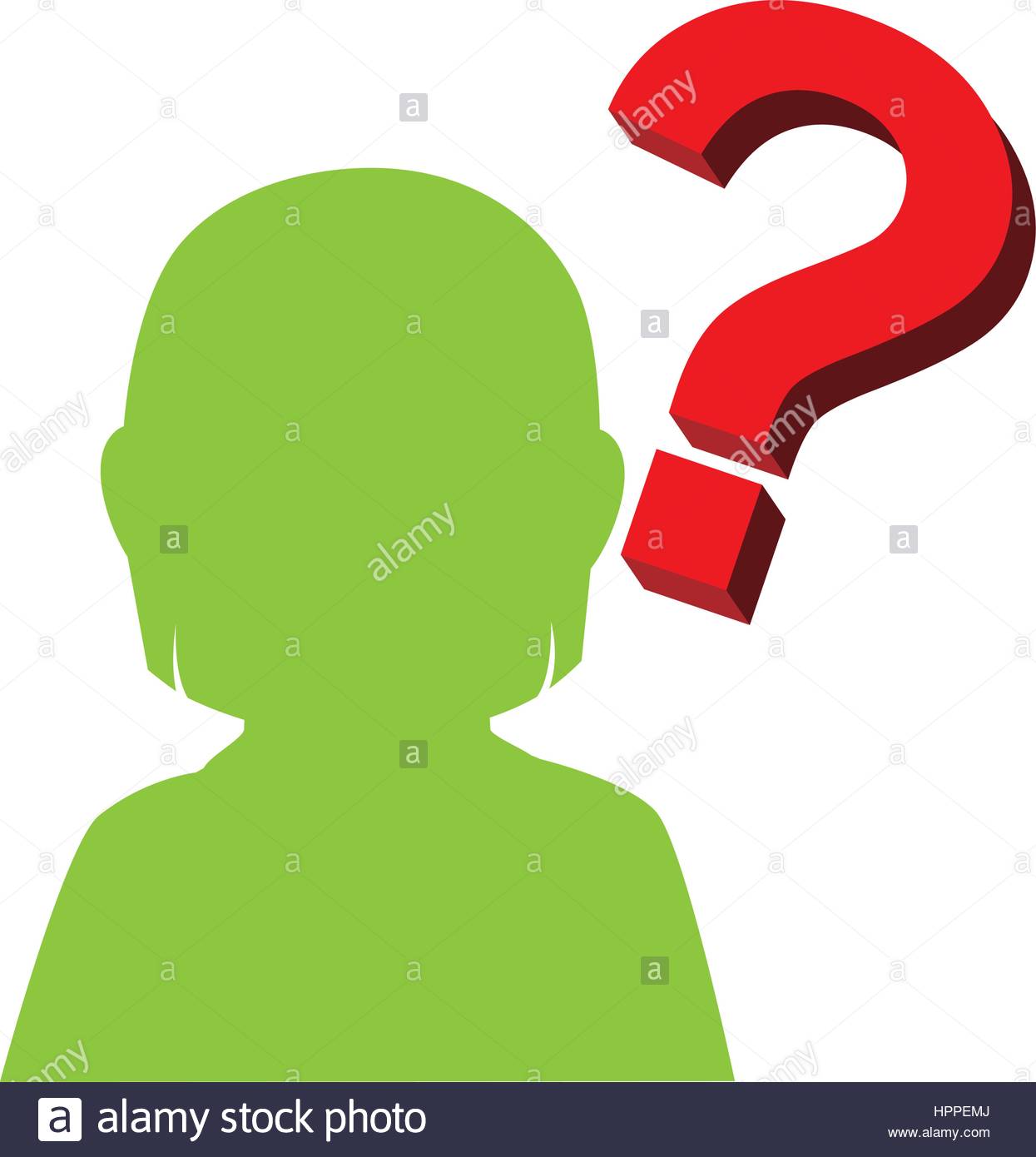 1245x1390 Person Silhouette With Question Mark Stock Vector Art