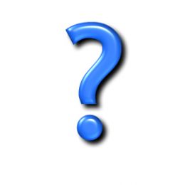 260x260 Blue Question Mark Clipart Image