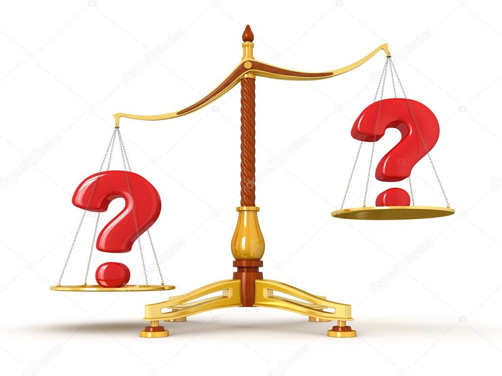 1024x768 Question Marks Same Value On Scales Stock Photo Panama555