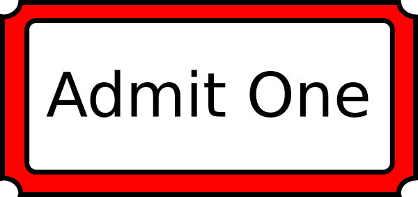 600x283 Red Admit One Clip Art