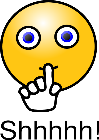 420x592 Quiet Sign Clip Art