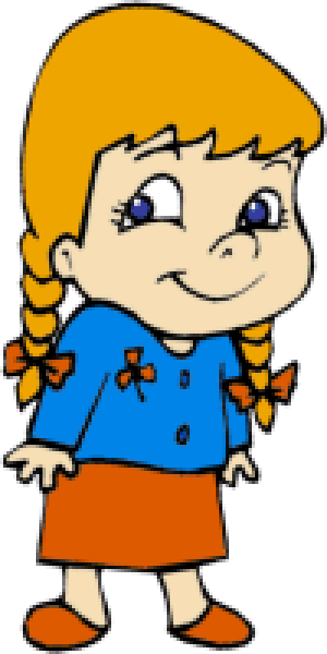 300x600 Quiet Girl Clipart