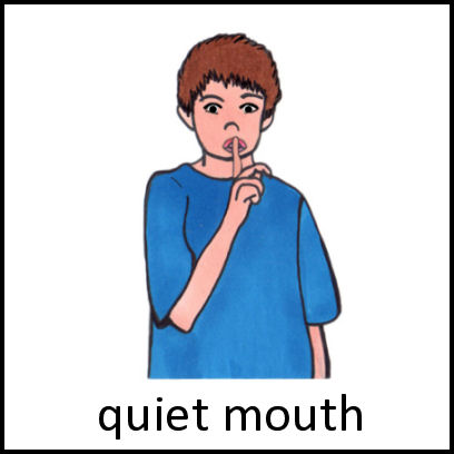 408x408 Quiet Mouth Clipart For Kids