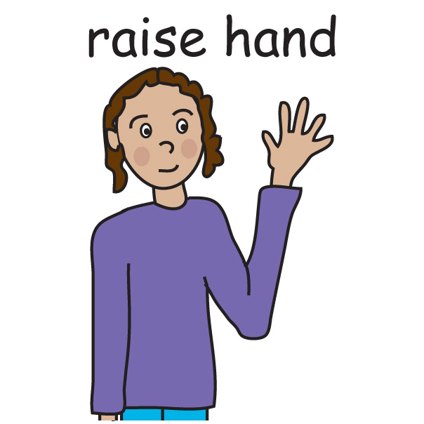 604x604 Student Raising Hand Clip Art