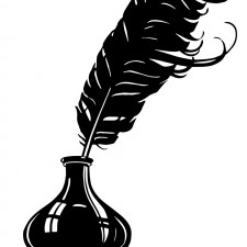 225x225 Feather Quill Pen Clip Art Free Vector