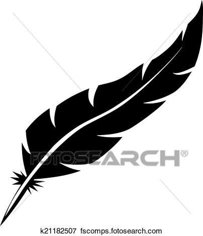 404x470 Clip Art Of Blank Bird Feather Vector Shape Isolated On White