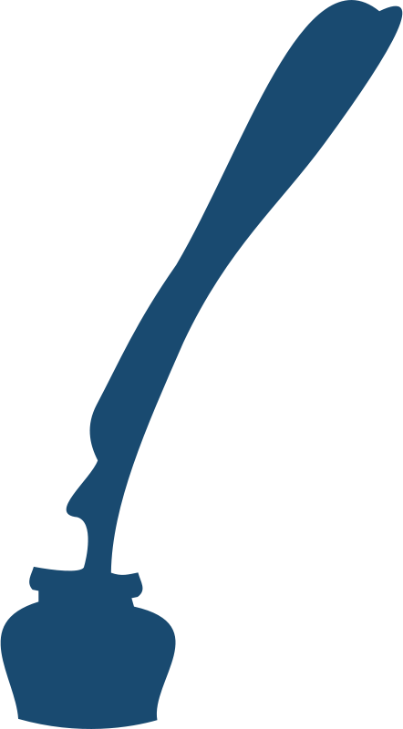 442x800 Free Clipart Inkwell With Quill Moini