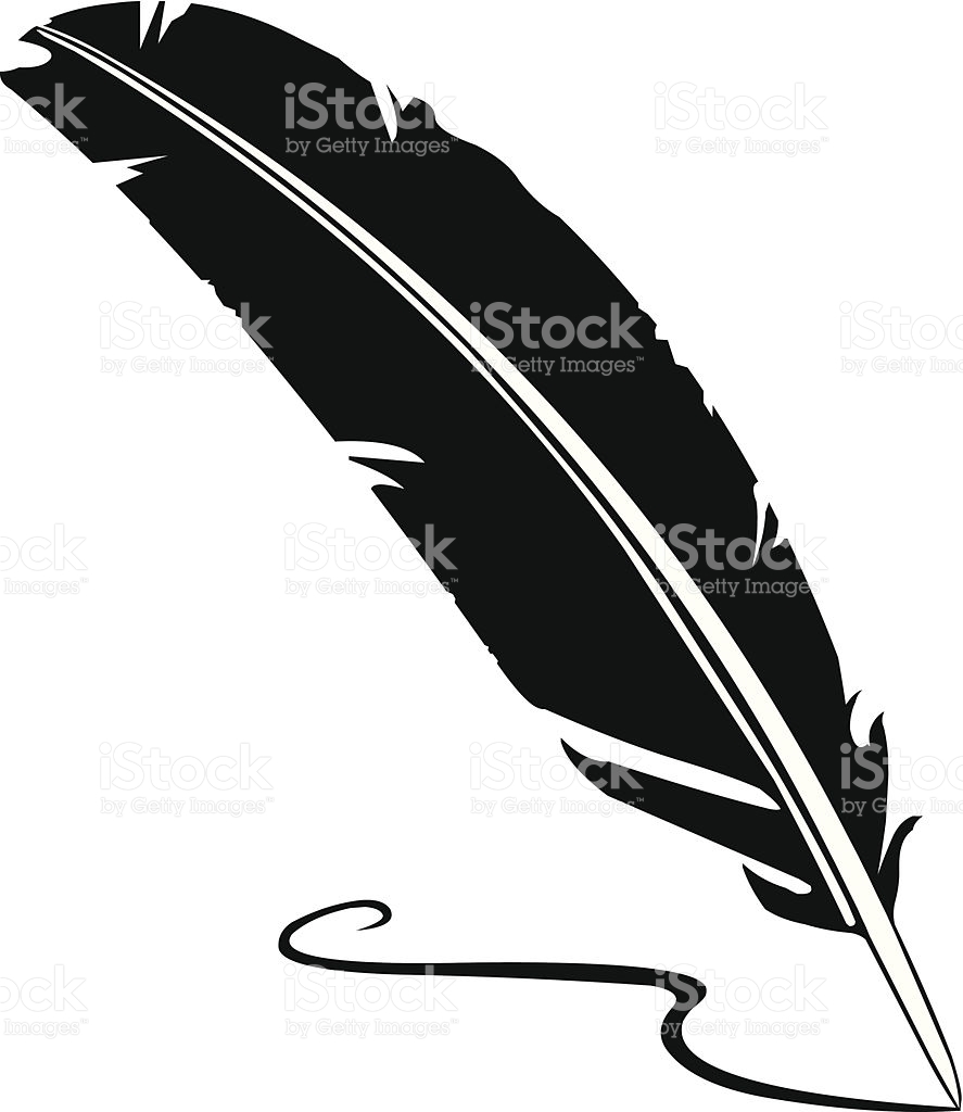 887x1024 Quill Clipart Vector
