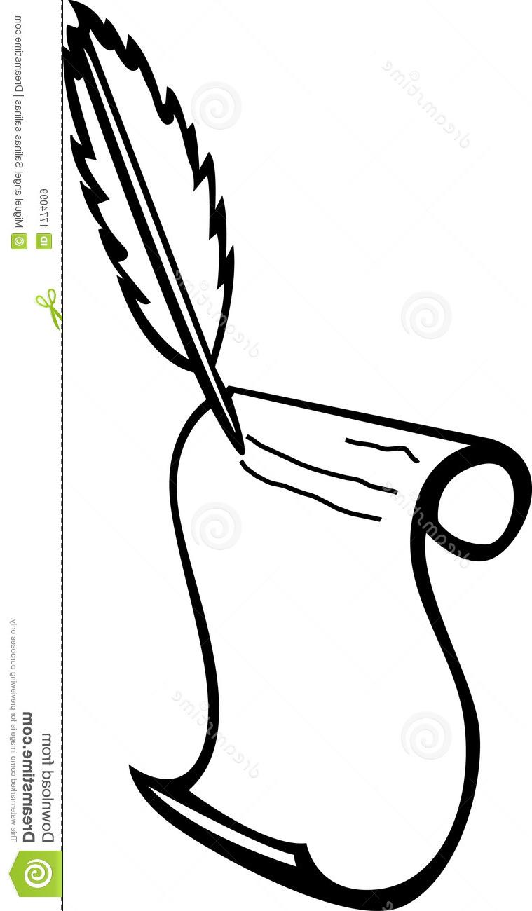 759x1300 Best Hd Feather Pen Clip Art Cdr Free Vector Art, Images