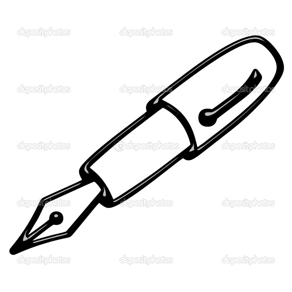 1024x1024 Pen Outline Clip Art