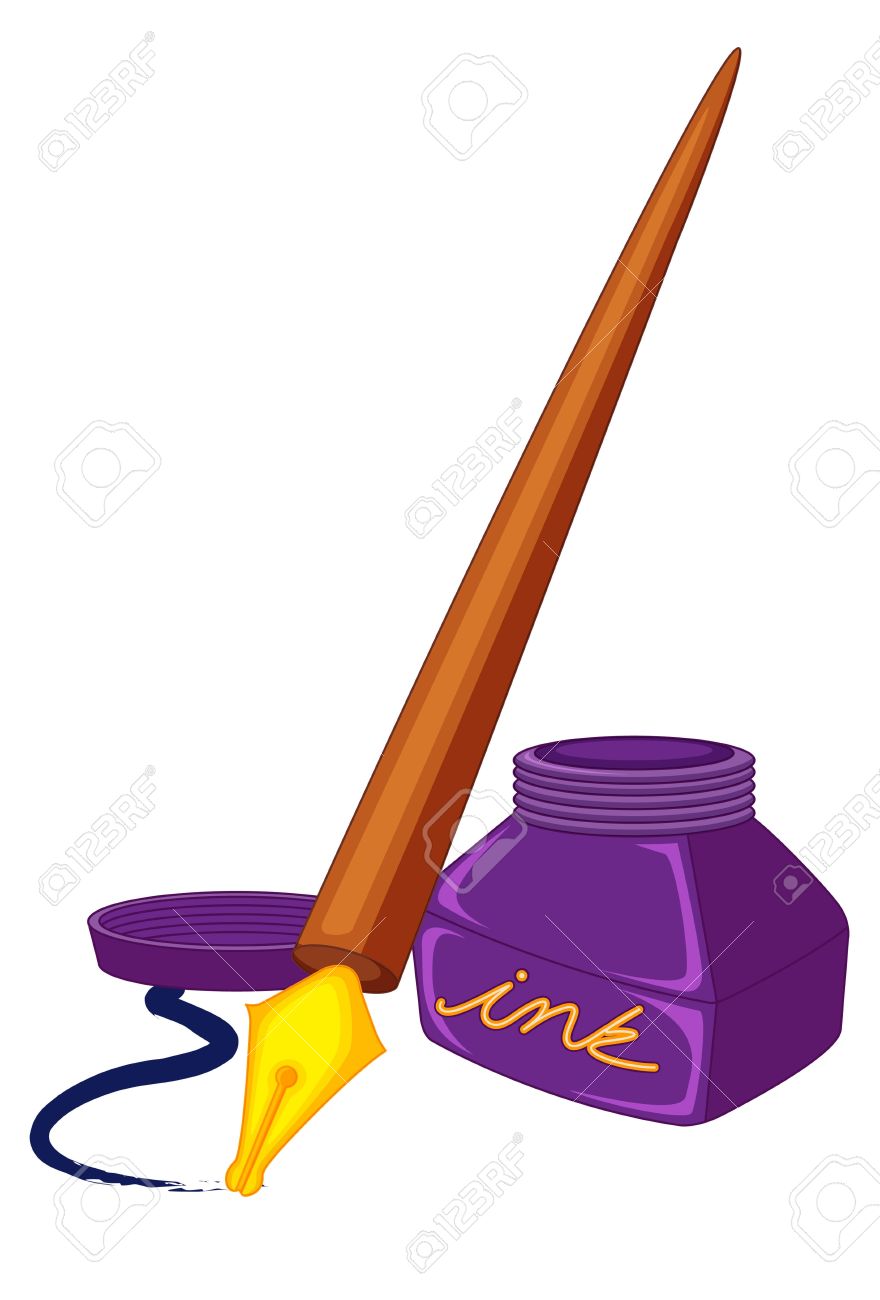 880x1300 And Ink Bottle Clipart