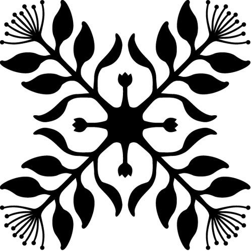 500x499 Hawaiian Quilt Clip Art