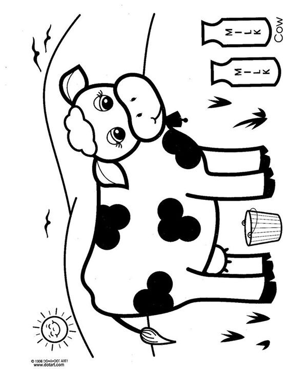 562x720 Cow Coloring Page For I Never Saw A Purple Cow School