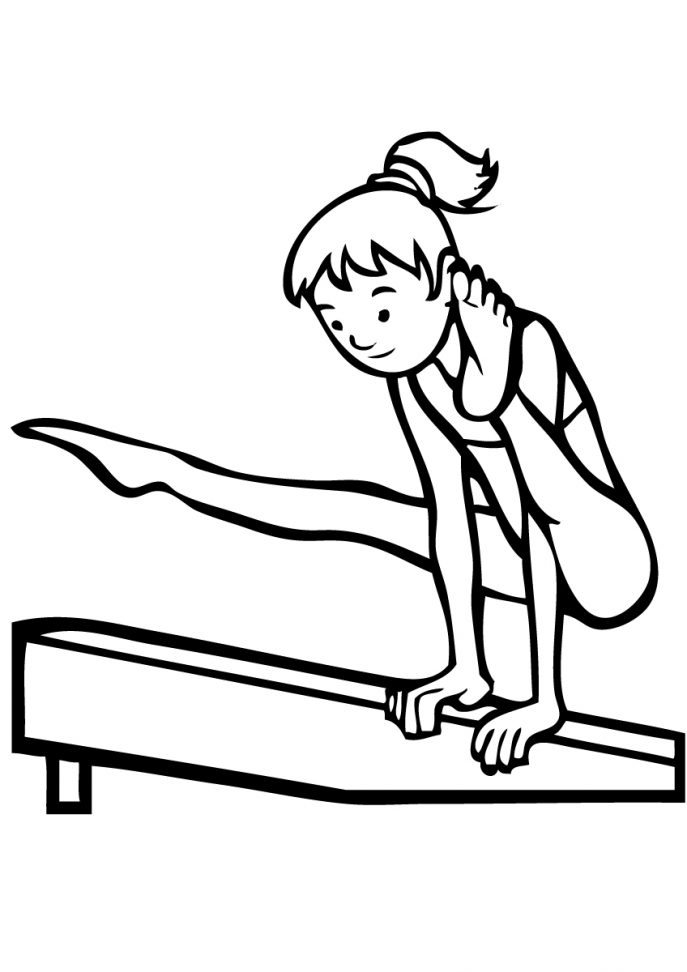 687x972 Coloring Pages Beautiful Gymnastics Coloring Pages Interesting