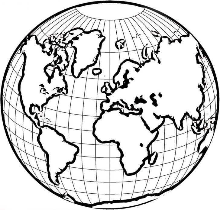 728x695 Coloring Pages World Map The Continents Page Free Of Dezhoufs