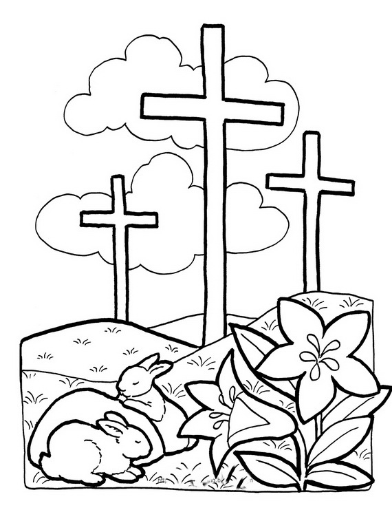 570x741 Good Friday Coloring Pages [Printables]