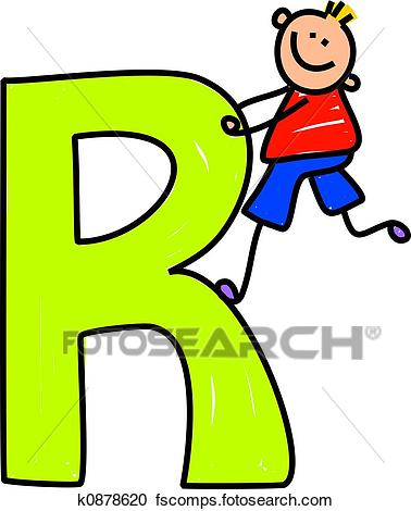 378x470 Stock Illustrations Of Letter R Boy K0878620