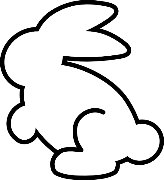 546x598 White Rabbit Clip Art