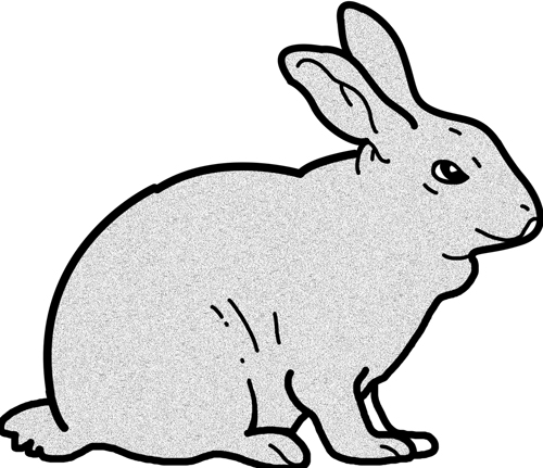 500x431 Rabbit Black And White Rabbit Bunny Clipart Black And White Free