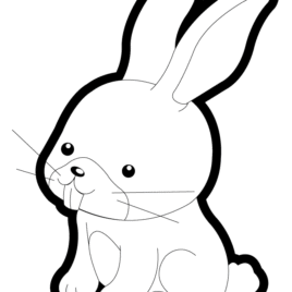 268x268 Coloring Page Of Bunny Kids Drawing And Coloring Pages