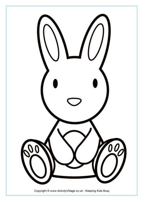 460x650 Rabbit Colouring Pages