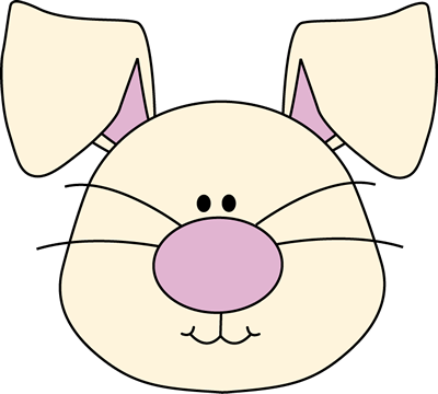 400x360 Bunny Face Clip Art